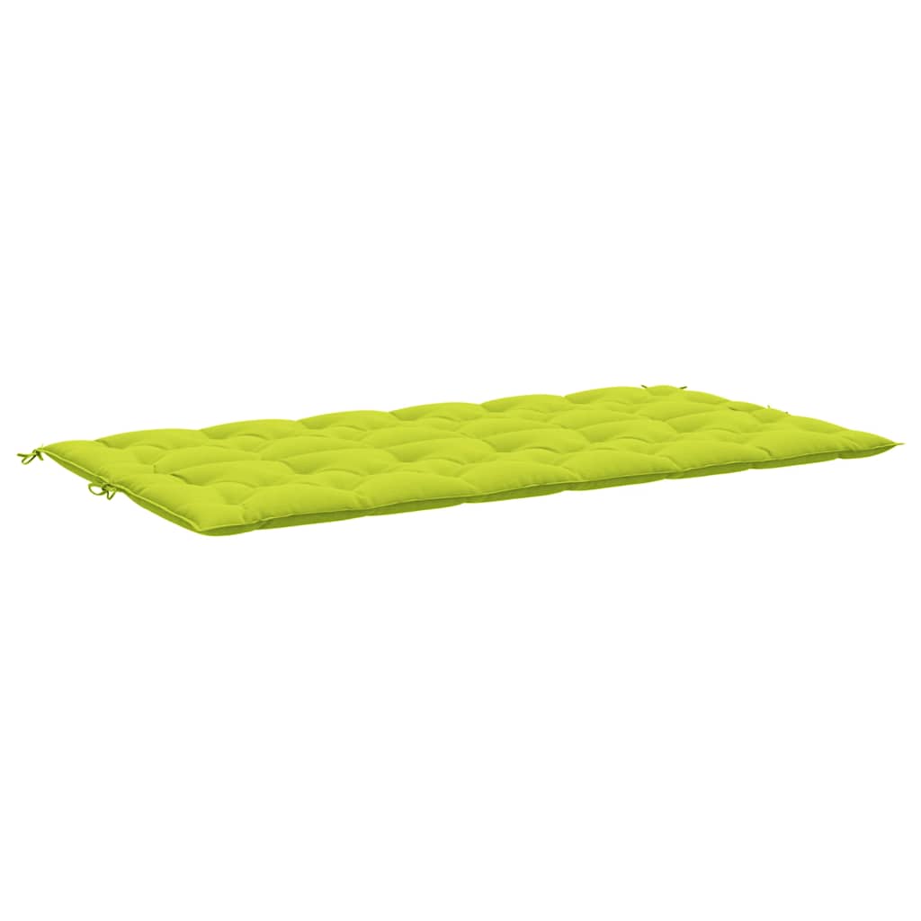 Jastuk za vrtnu klupu jarkozeleni 200x(50+50)x7 cm od tkanine