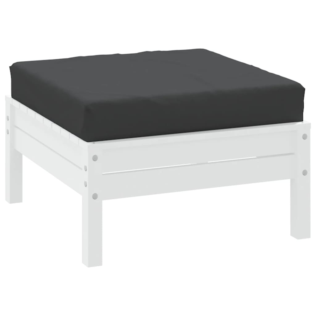 Paletni podni jastuk od tkanine 60 x 60 x 6 cm crni