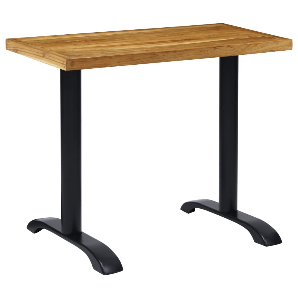 Noge za bistro stol 2 kom crne 61x8x72 cm lijevano željezo