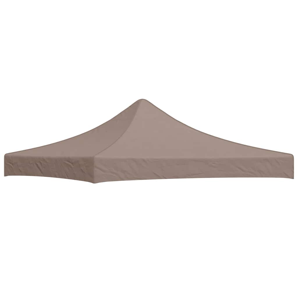Krov za šator za zabave 3 x 3 m smeđe-sivi 270 g/m²
