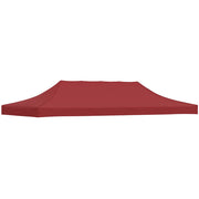 Krov za šator za zabave 6 x 3 m bordo 270 g/m²