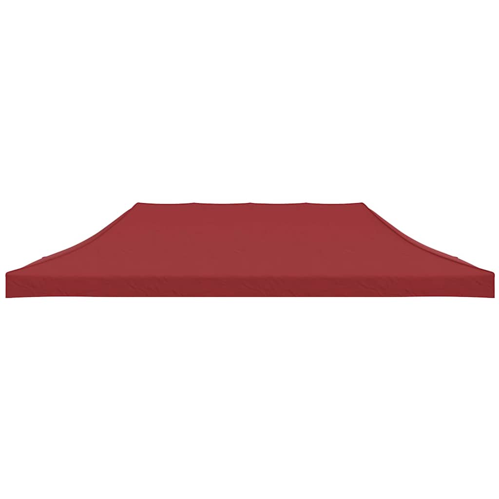 Krov za šator za zabave 6 x 3 m bordo 270 g/m²