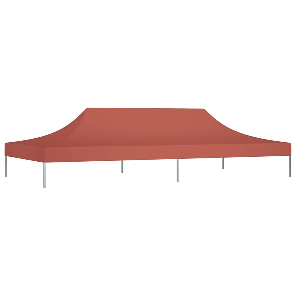 Krov za šator za zabave 6 x 3 m terakota 270 g/m²