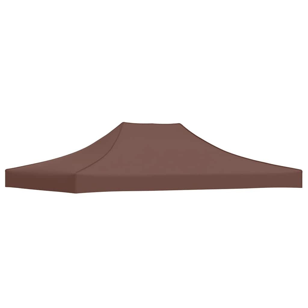 Krov za šator za zabave 4 x 3 m smeđi 270 g/m²