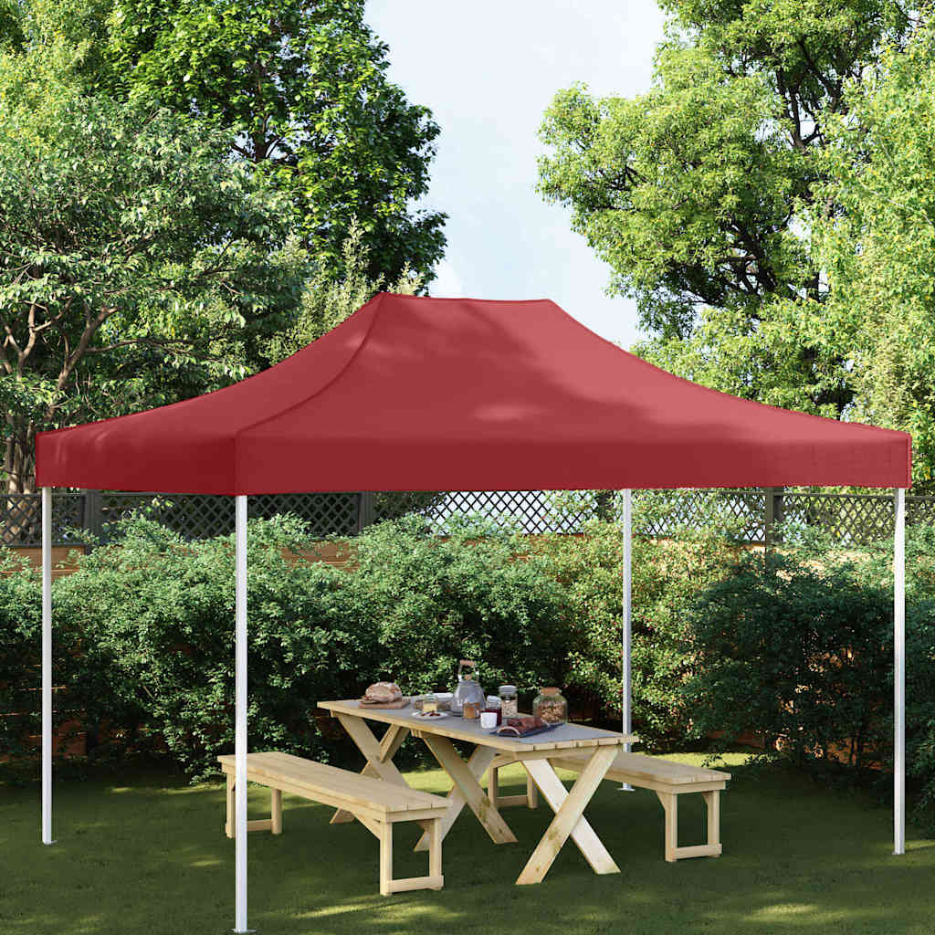 Krov za šator za zabave 4,5 x 3 m bordo 270 g/m²