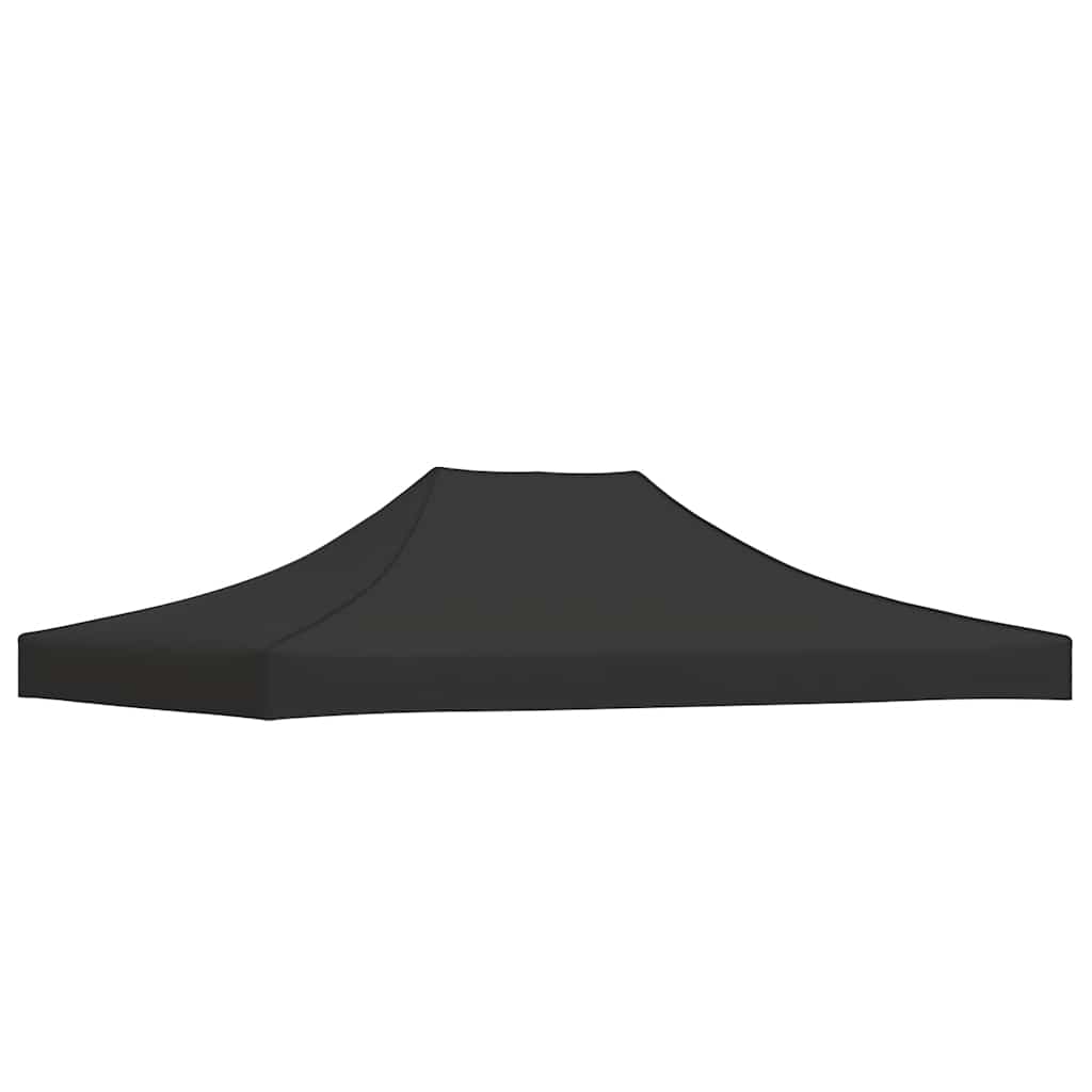 Krov za šator za zabave 4,5 x 3 m crni 270 g/m²