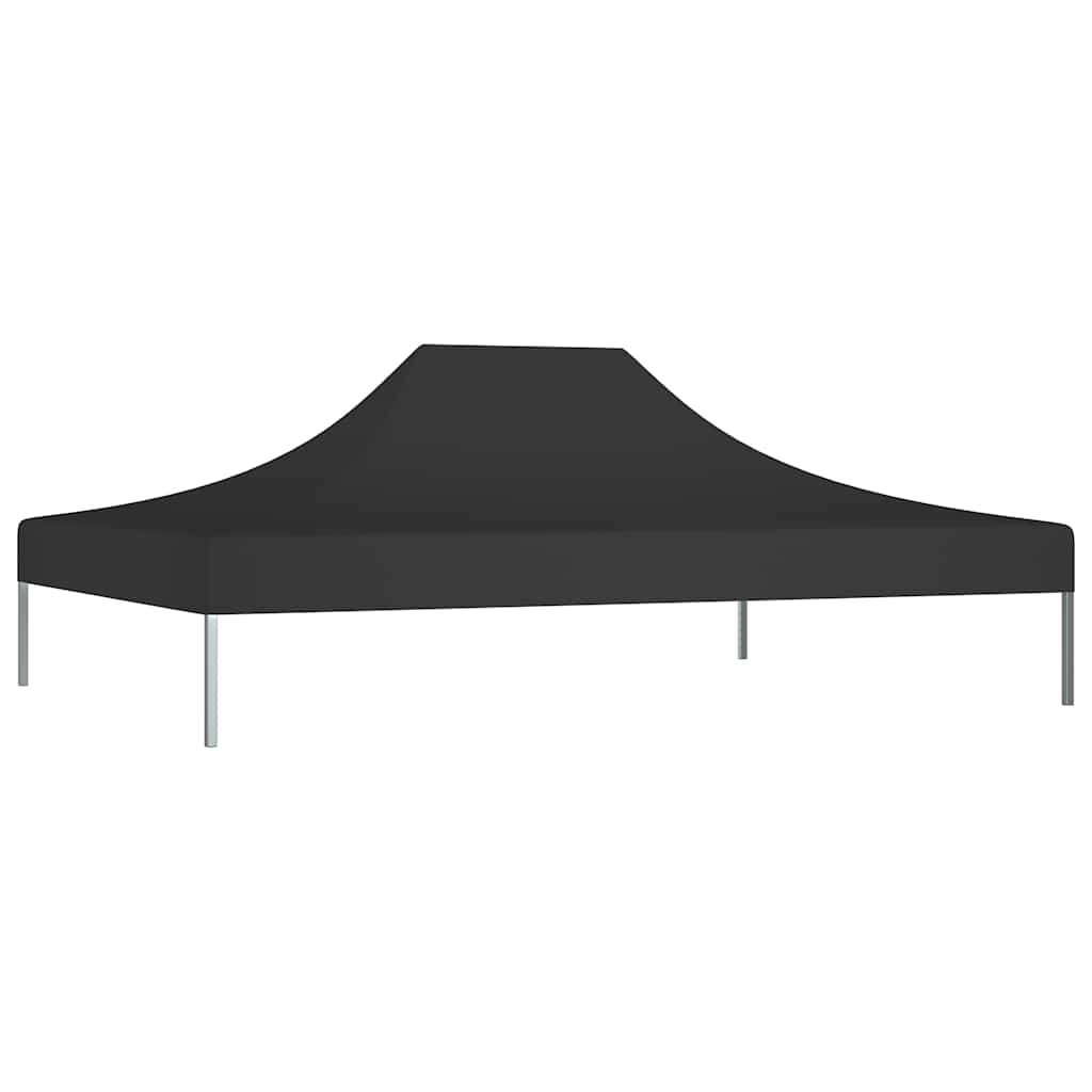 Krov za šator za zabave 4,5 x 3 m crni 270 g/m²