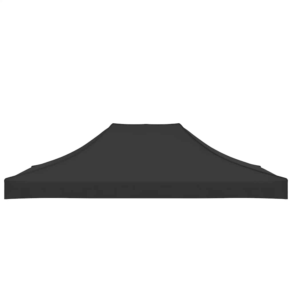 Krov za šator za zabave 4,5 x 3 m crni 270 g/m²