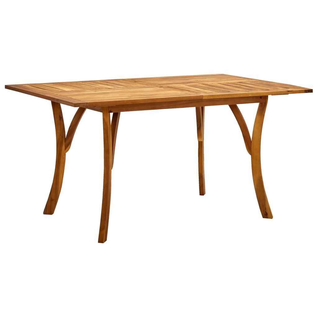 Vrtni blagovaonski set od 7 dijelova 150x90 cm masivno drvo akacije