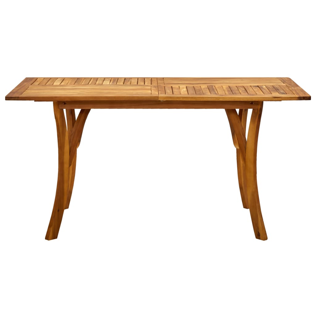 Vrtni blagovaonski set od 7 dijelova 150x90 cm masivno drvo akacije