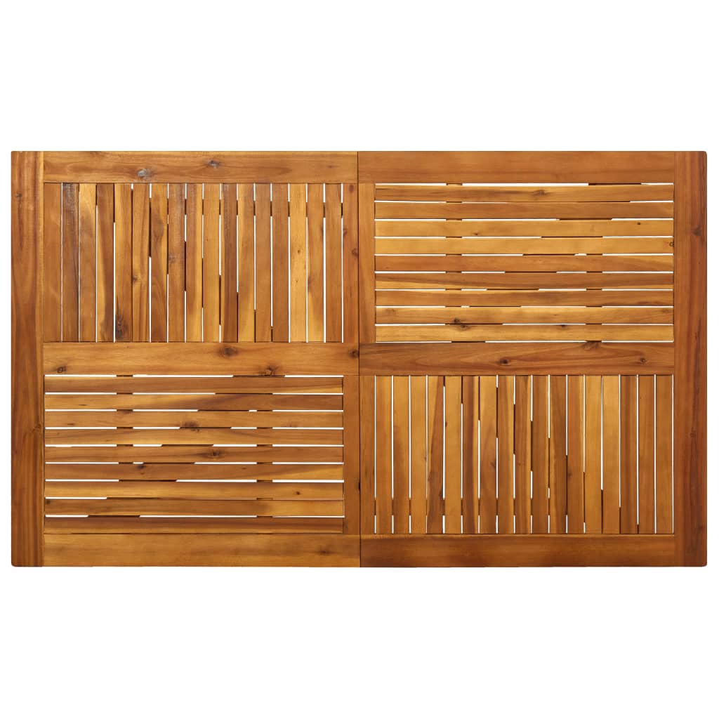 Vrtni blagovaonski set od 7 dijelova 150x90 cm masivno drvo akacije