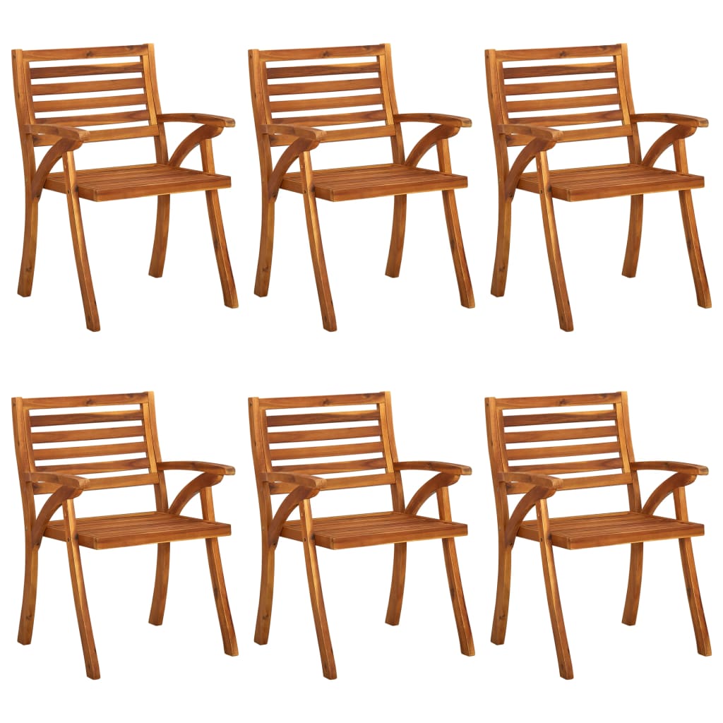 Vrtni blagovaonski set od 7 dijelova 150x90 cm masivno drvo akacije