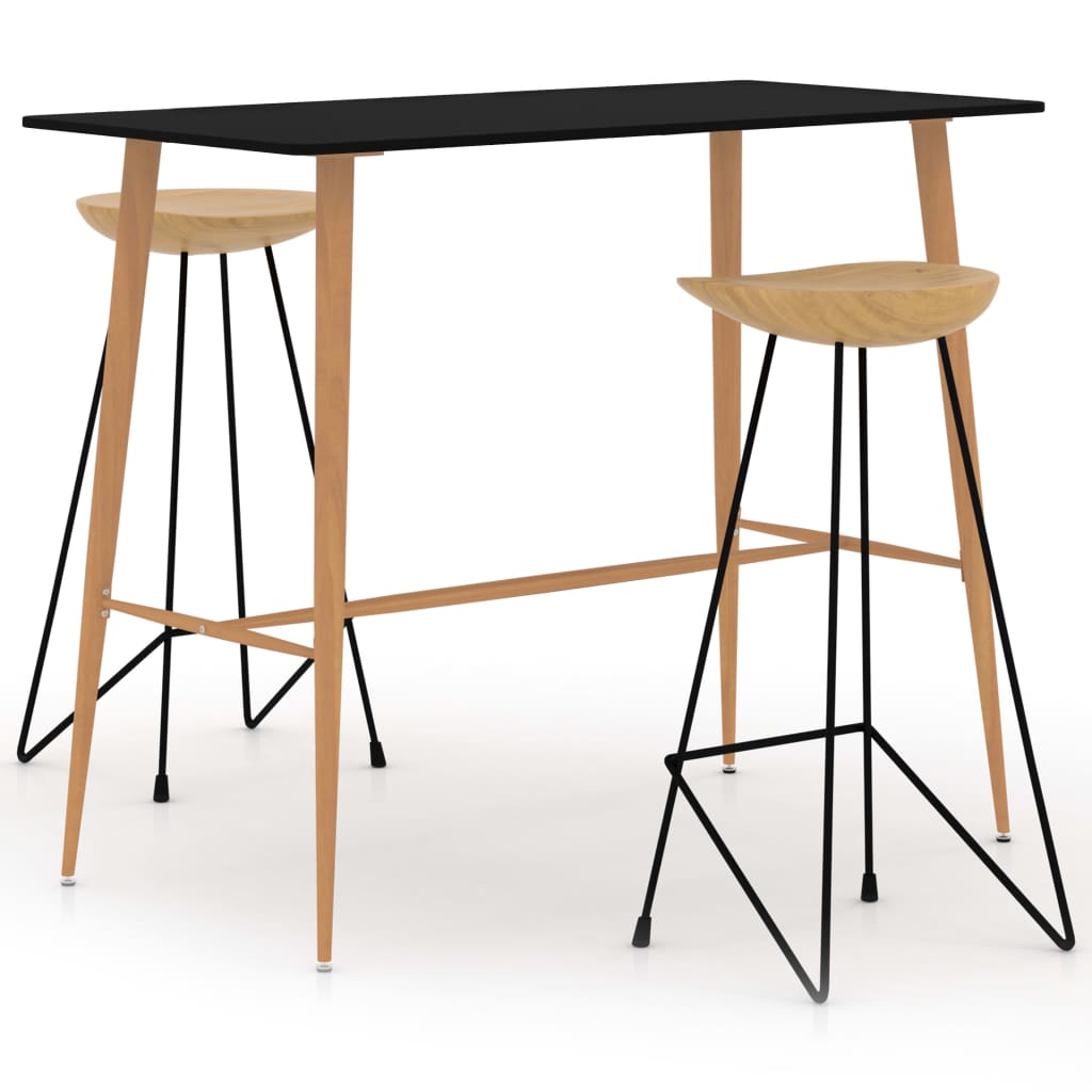 3-dijelni barski set crni