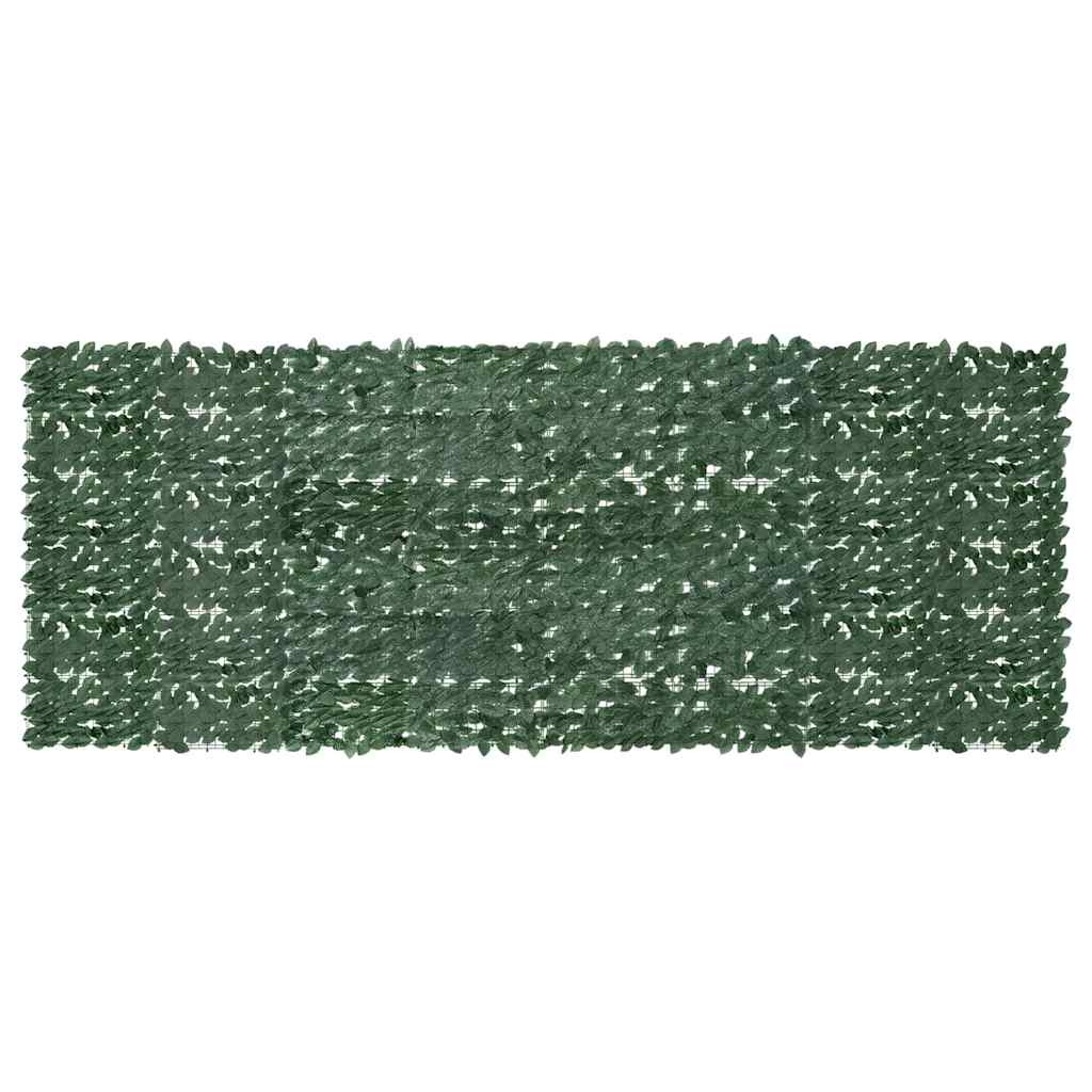 Balkonski zastor s tamnozelenim lišćem 400 x 150 cm