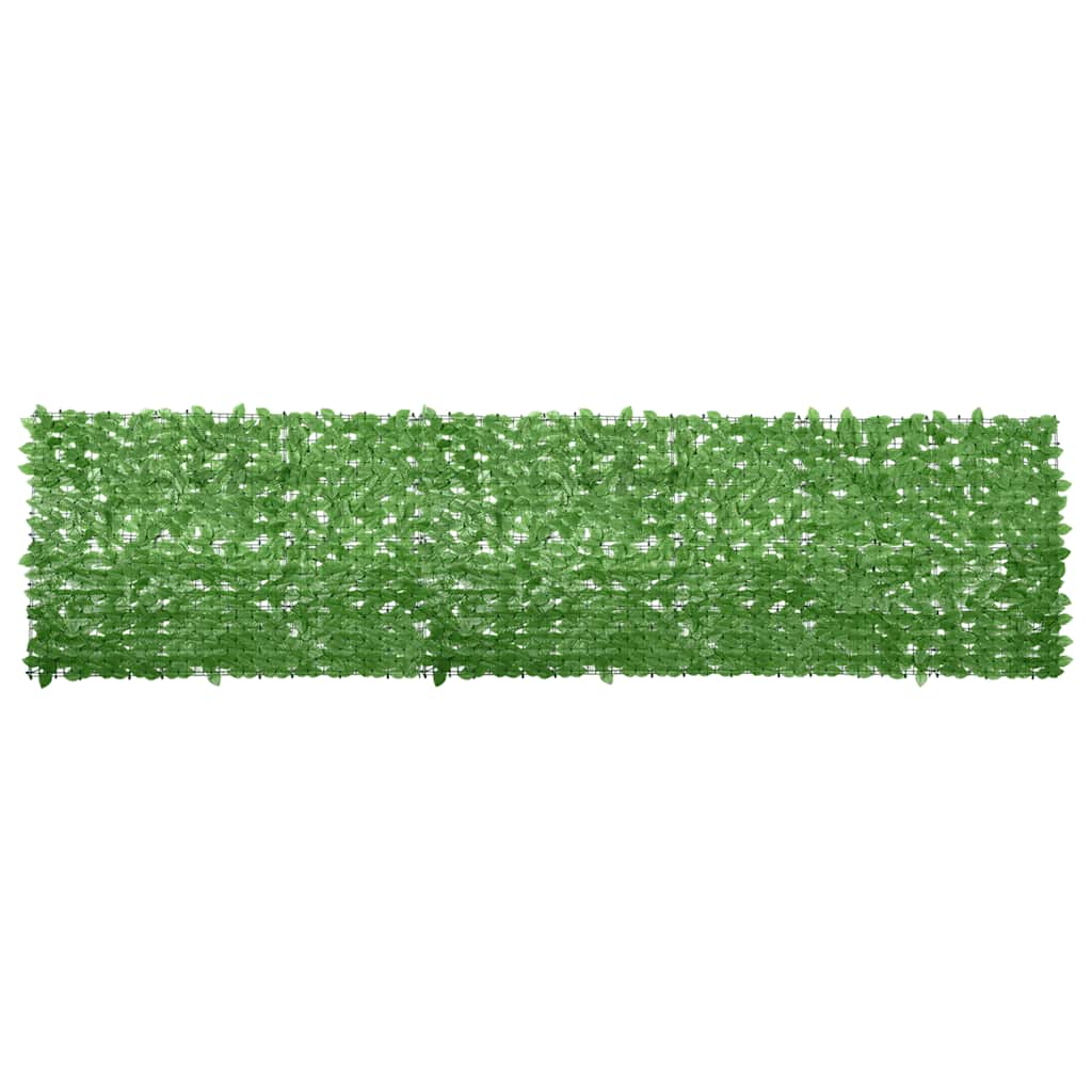 Balkonski zastor sa zelenim lišćem 400 x 100 cm