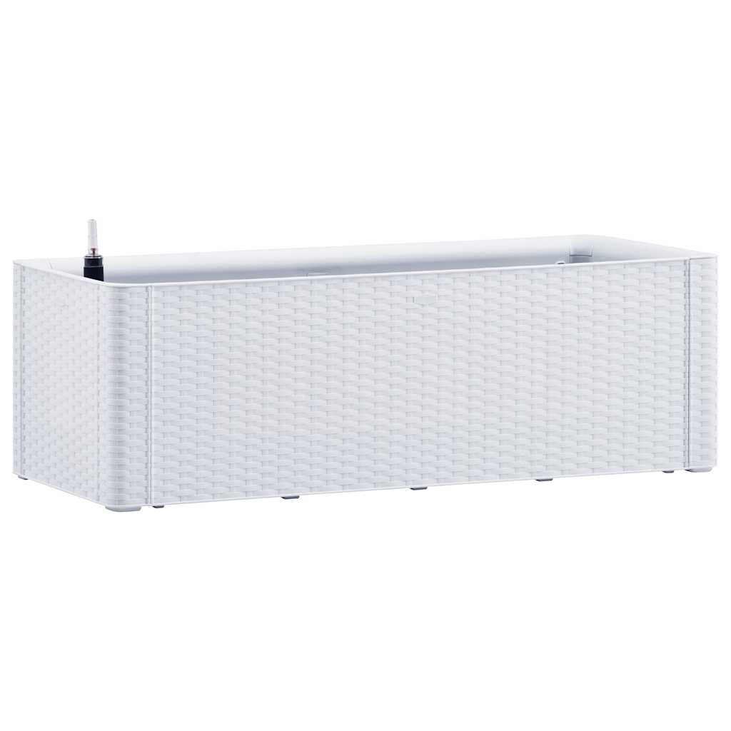 Povišena vrtna gredica sa samozalijevanjem bijela 100x43x33 cm