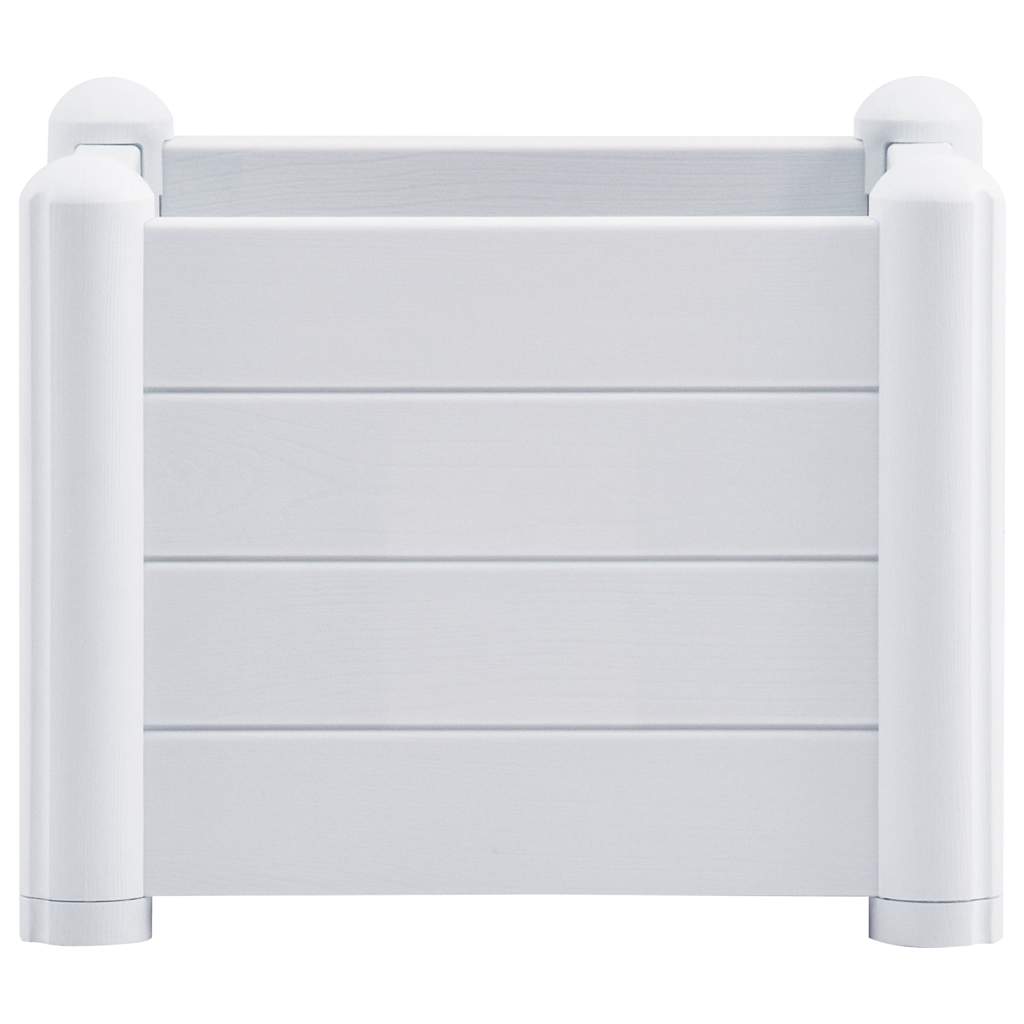 Povišena vrtna gredica PP bijela 43 x 43 x 35 cm
