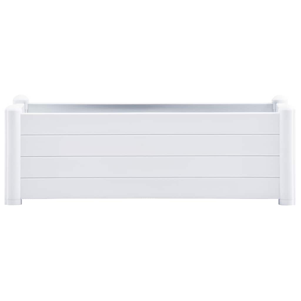 Povišena vrtna gredica PP bijela 100 x 43 x 35 cm