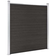Panel za ogradu WPC 180 x 186 cm crni