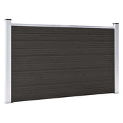 Panel za ogradu WPC 180 x 105 cm crni