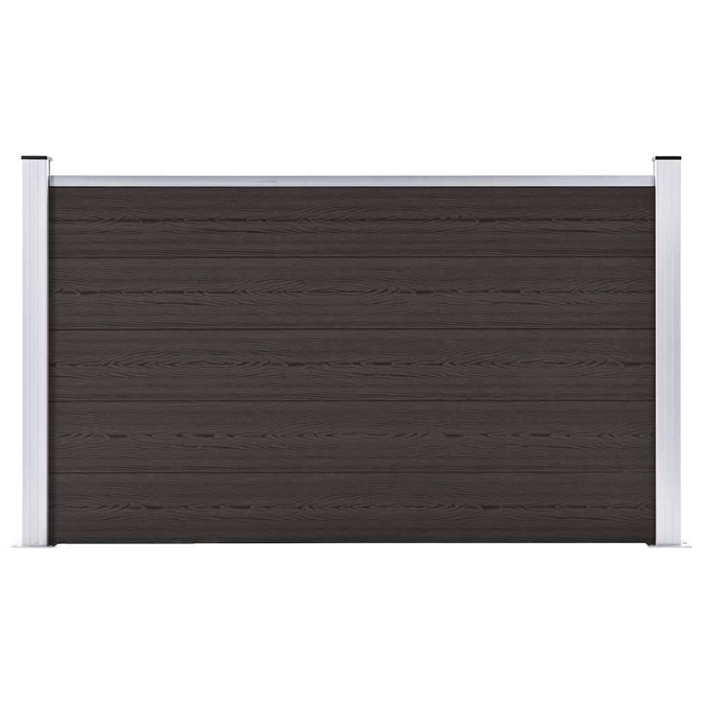 Panel za ogradu WPC 180 x 105 cm crni