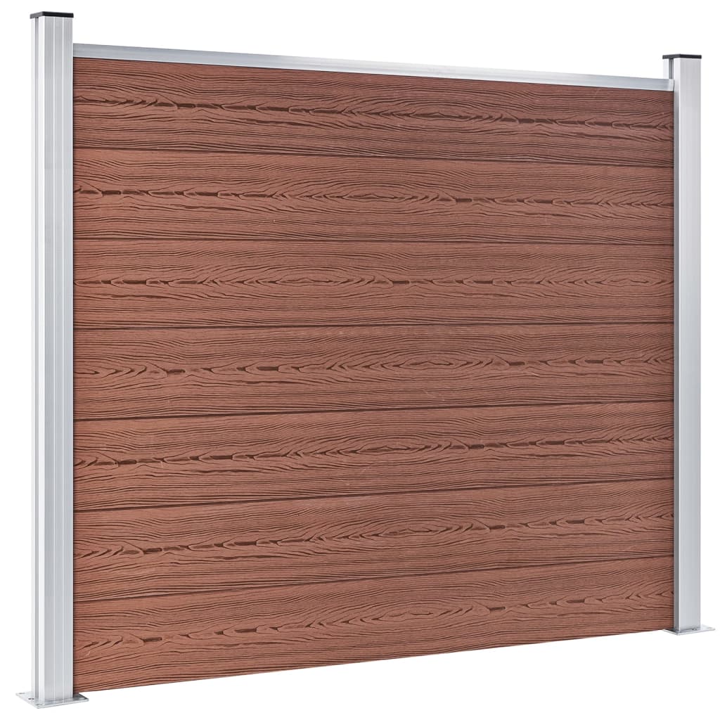 Panel za ogradu WPC 180 x 146 cm smeđi