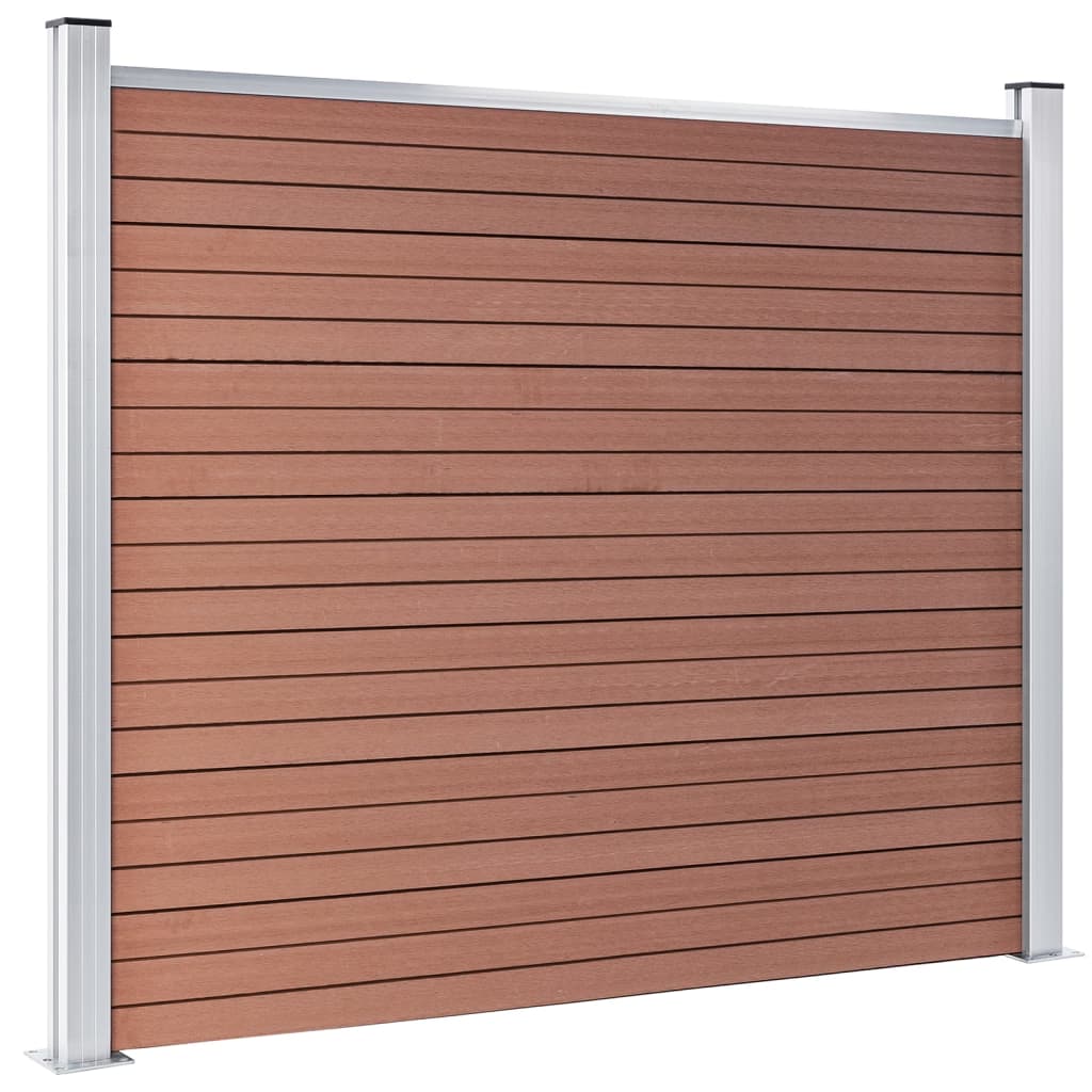 Panel za ogradu WPC 180 x 146 cm smeđi