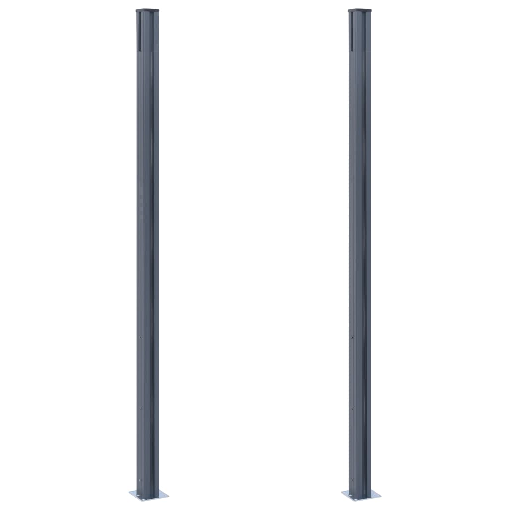 Stupovi za ogradu 185 cm aluminijski