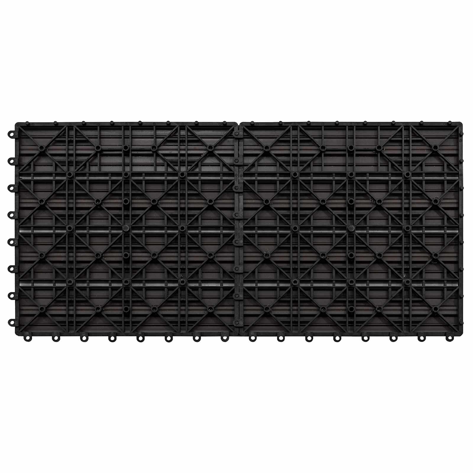 Pločice za decking 6 pcs Tamno smeđa 60 x 30 cm