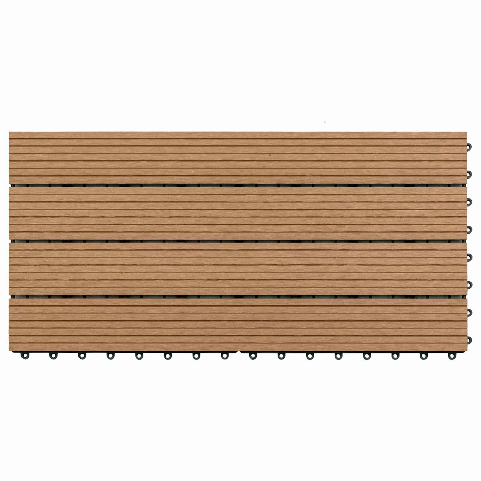 Pločice za decking 6 pcs Smeđa 60 x 30 cm Drvoplastična smjesa