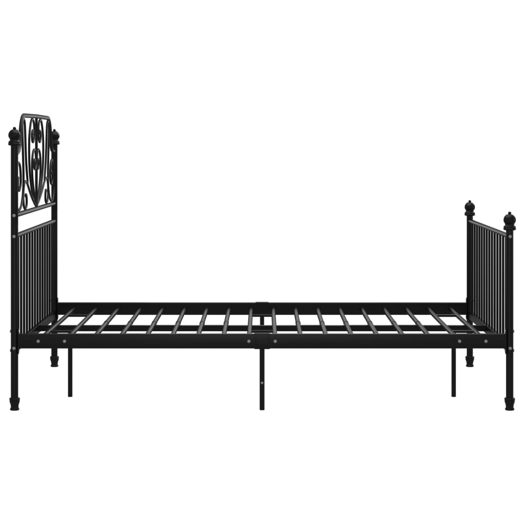 Okvir za krevet crni metalni 120 x 200 cm