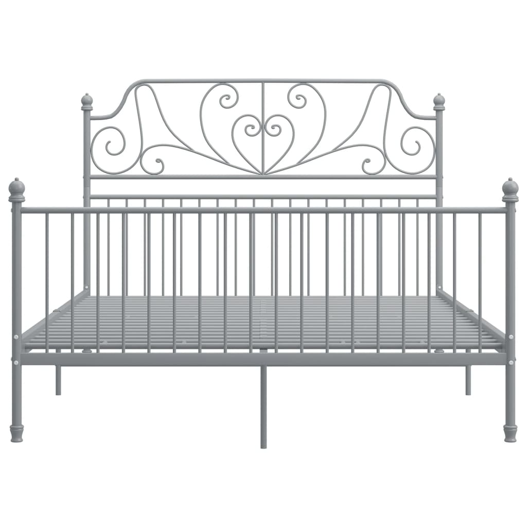 Okvir za krevet bez madraca sivi metalni 140 x 200 cm