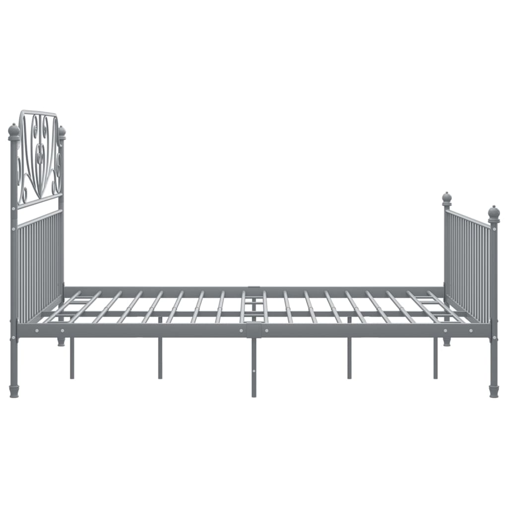 Okvir za krevet bez madraca sivi metalni 140 x 200 cm