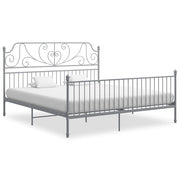 Okvir za krevet sivi metalni 180 x 200 cm