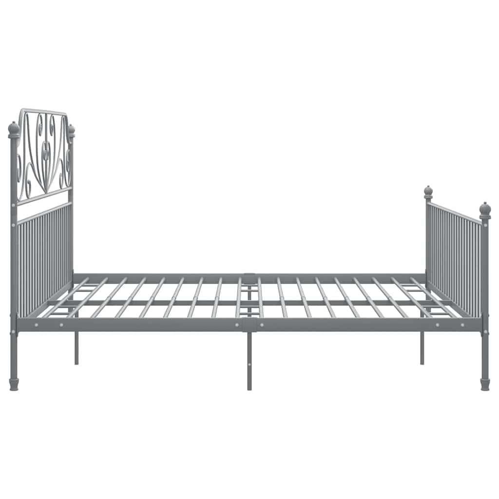 Okvir za krevet sivi metalni 180 x 200 cm