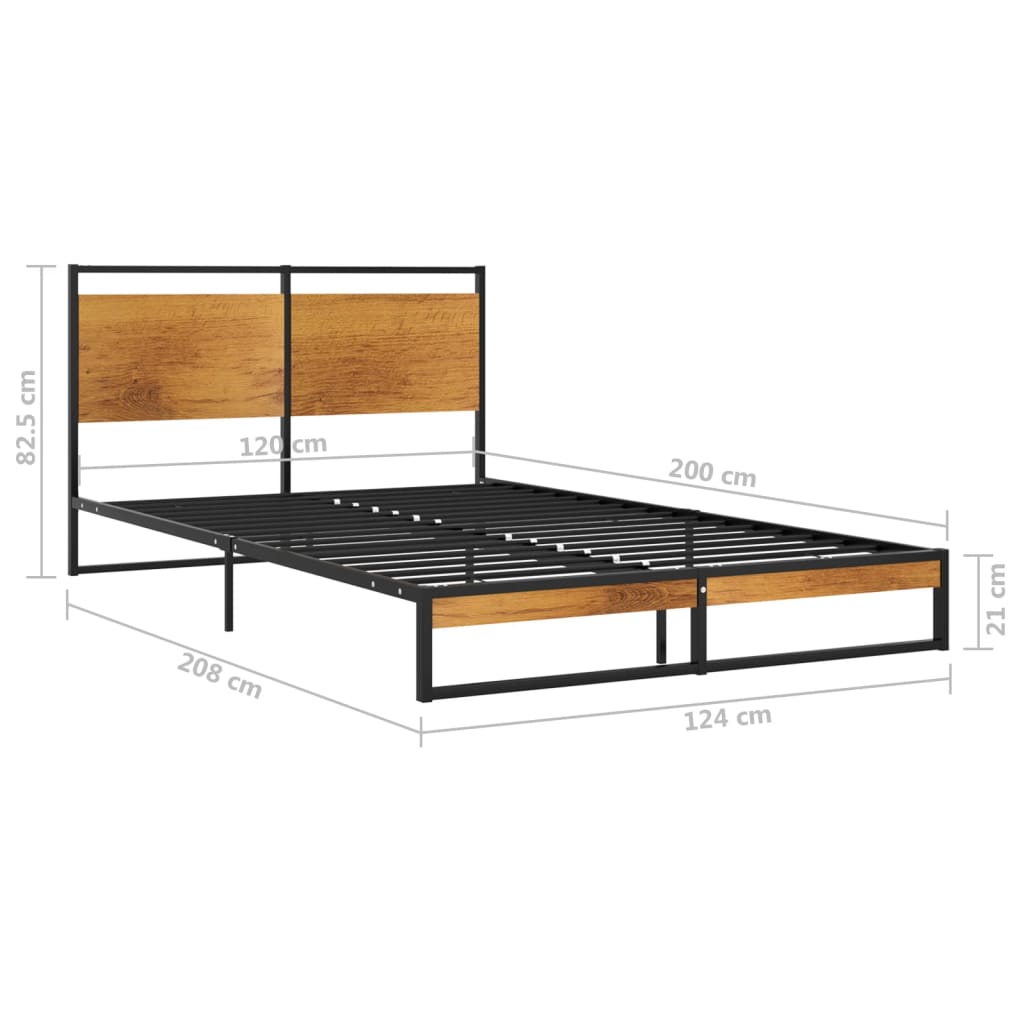 Okvir za krevet metalni 120 x 200 cm