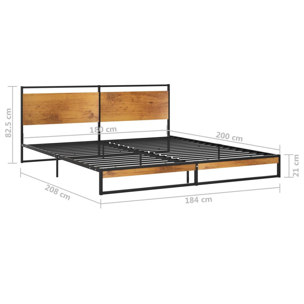 Okvir za krevet metalni 180 x 200 cm