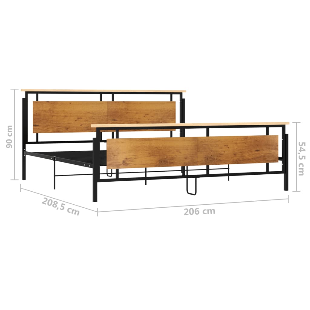 Okvir za krevet metalni 200 x 200 cm