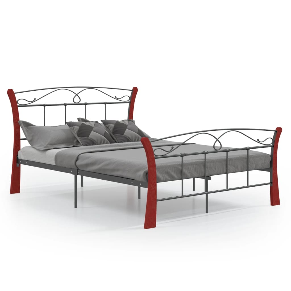 Okvir za krevet crni metalni 120 x 200 cm