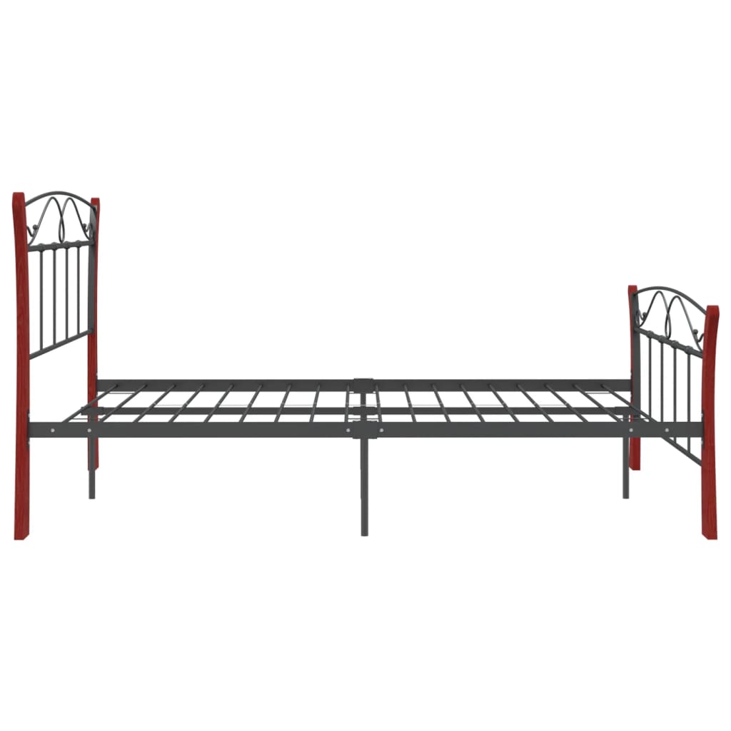 Okvir za krevet crni metalni 120 x 200 cm