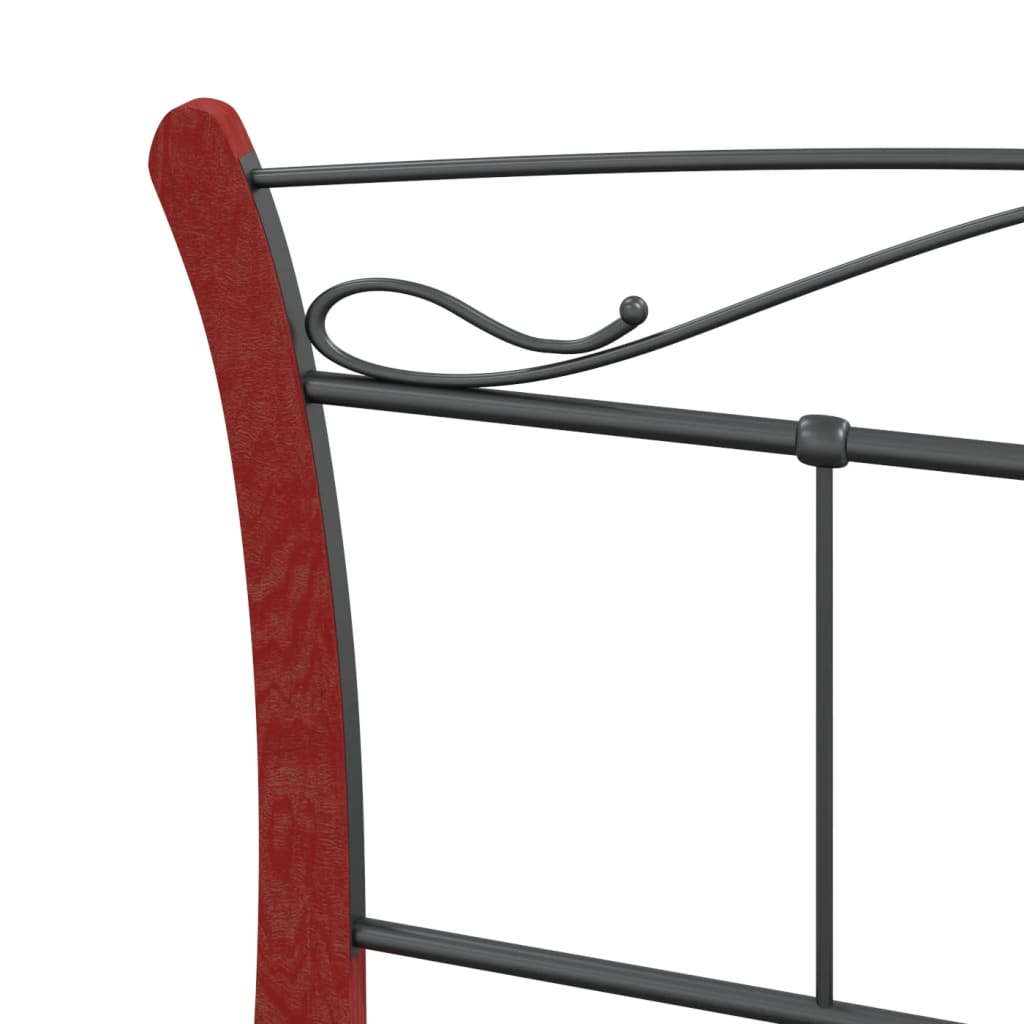 Okvir za krevet crni metalni 120 x 200 cm