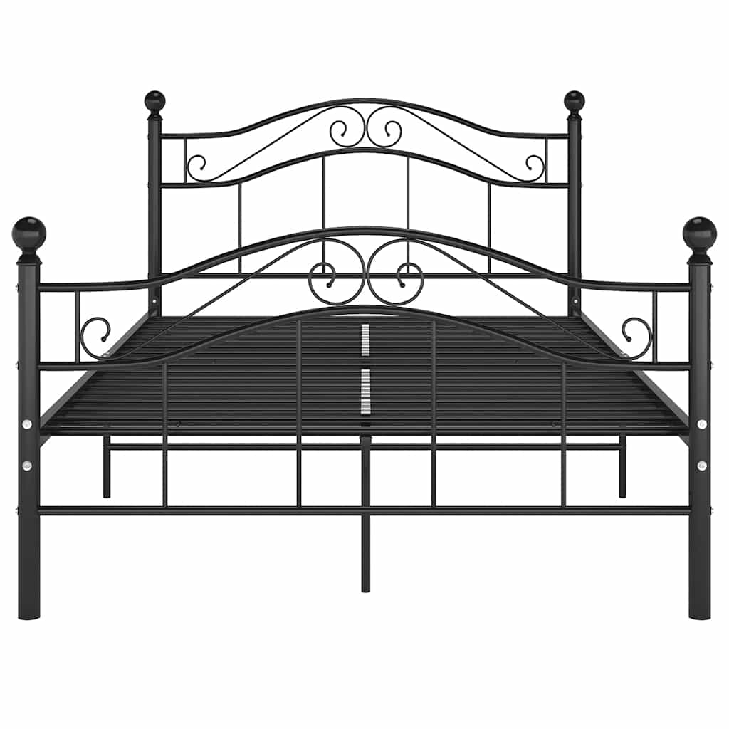 Okvir za krevet crni metalni 120 x 200 cm