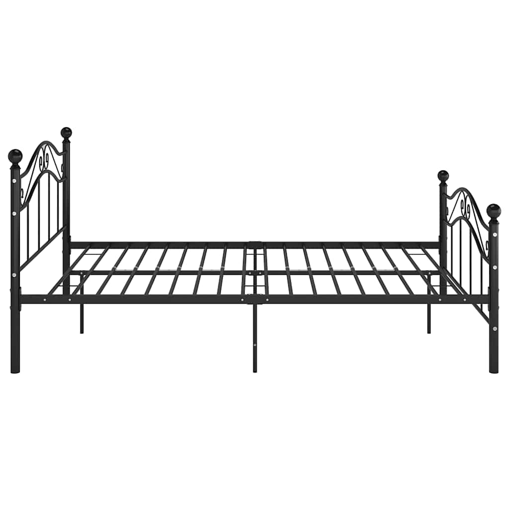 Okvir za krevet crni metalni 120 x 200 cm