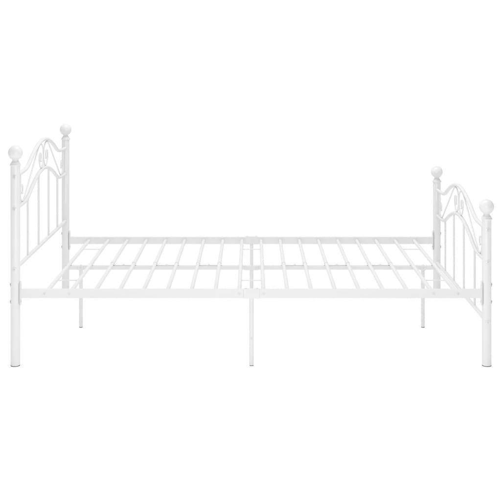 Okvir za krevet bijeli metalni 120 x 200 cm