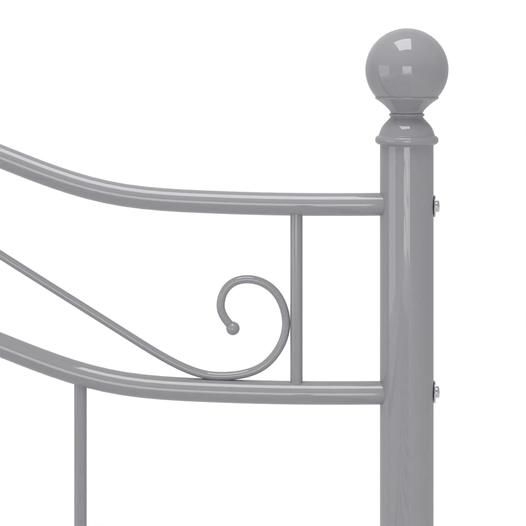 Okvir za krevet sivi metalni 120 x 200 cm