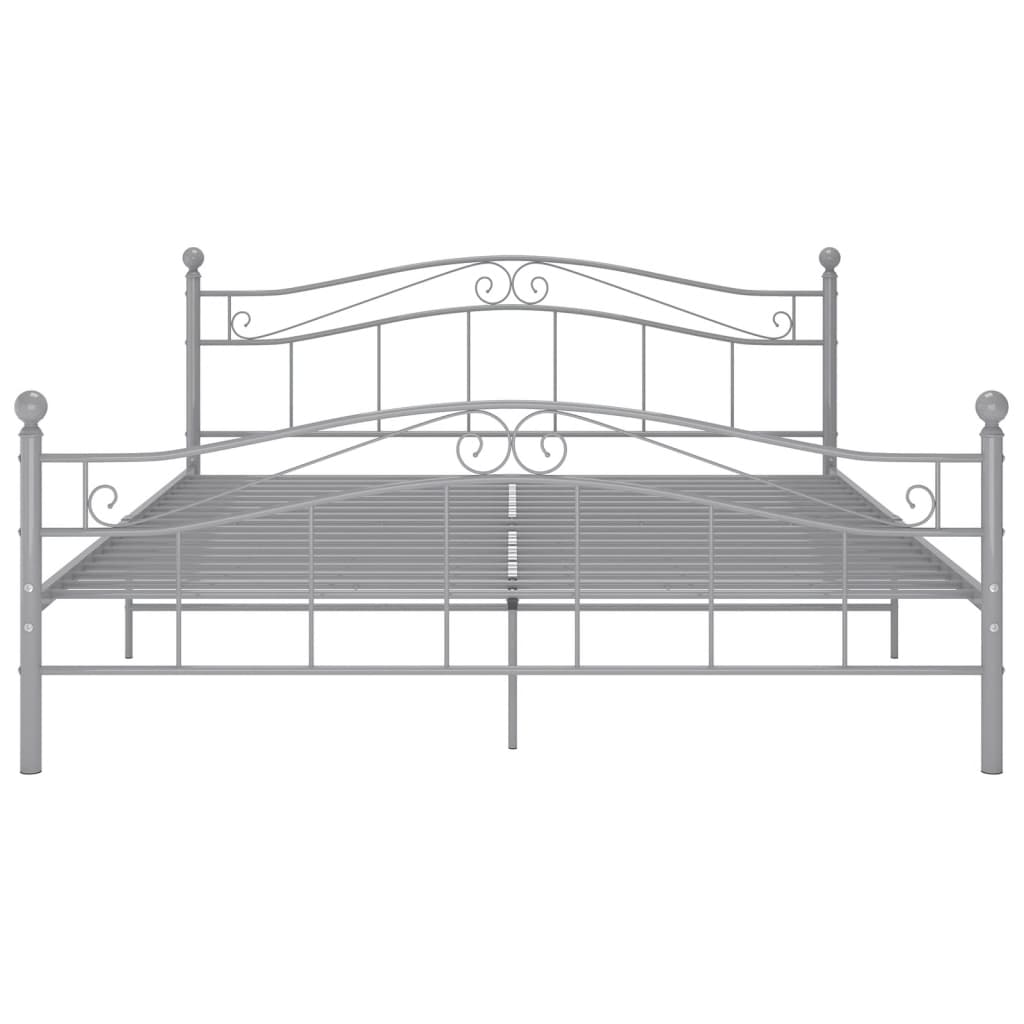 Okvir za krevet bez madraca sivi metalni 140 x 200 cm