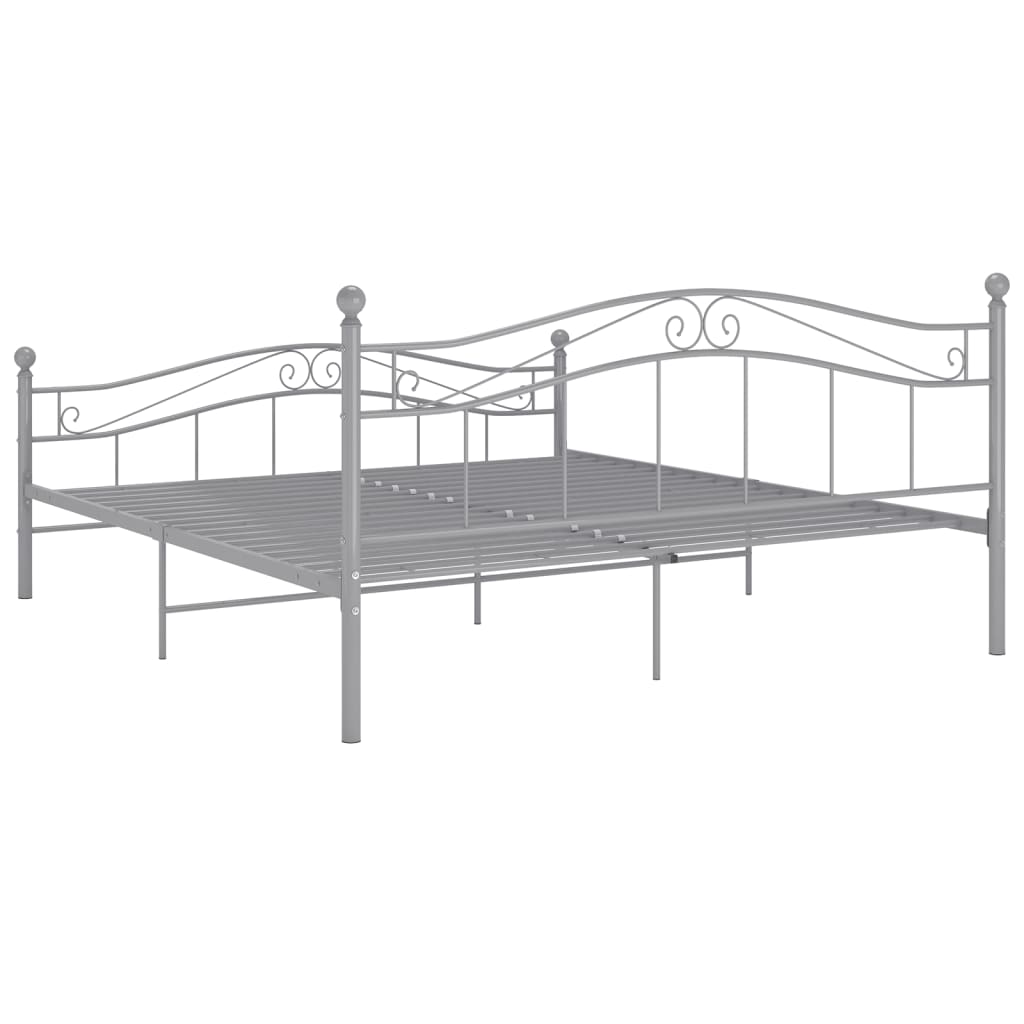Okvir za krevet bez madraca sivi metalni 140 x 200 cm