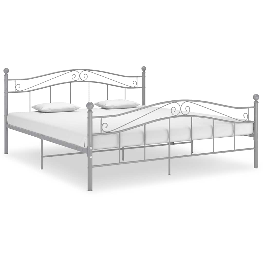 Okvir za krevet sivi metalni 180 x 200 cm