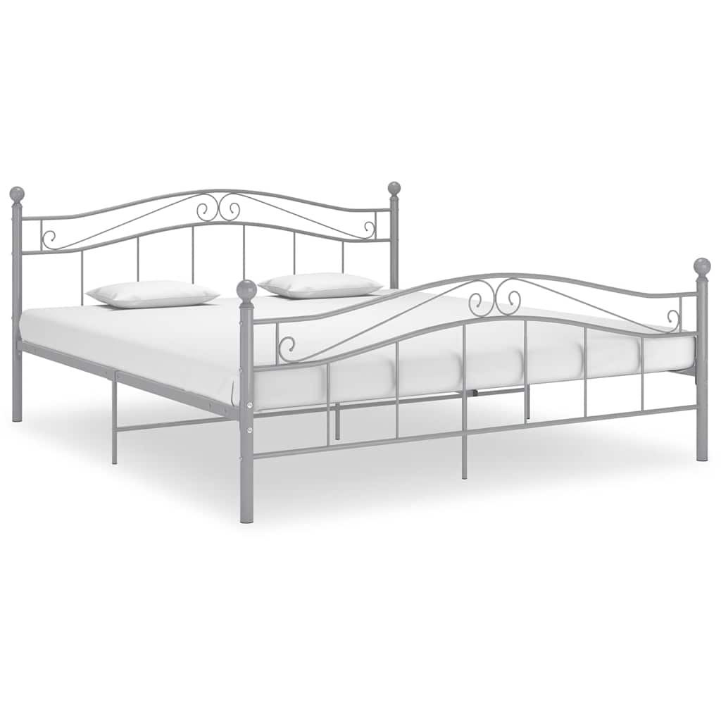 Okvir za krevet sivi metalni 180 x 200 cm