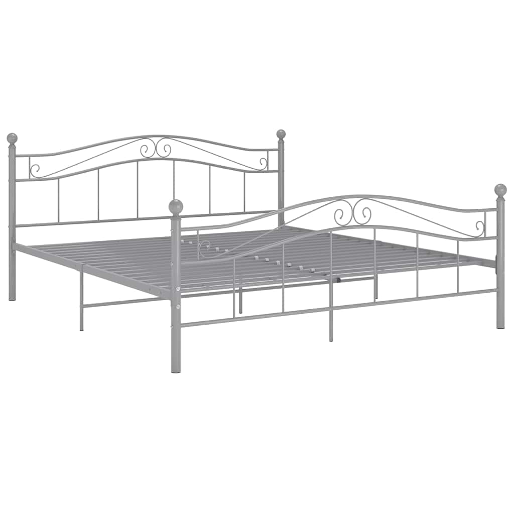 Okvir za krevet sivi metalni 180 x 200 cm